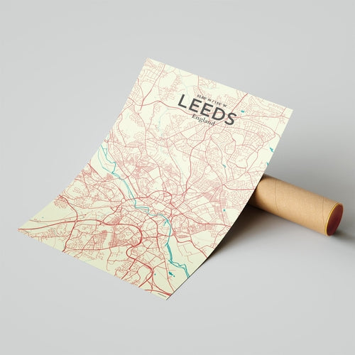 Leeds City Map Poster