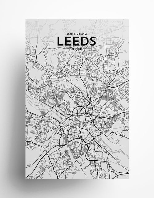 Load image into Gallery viewer, Leeds City Map Poster
