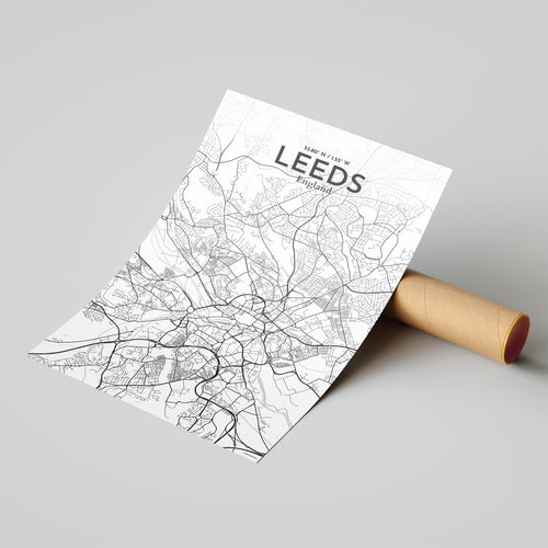 Leeds City Map Poster