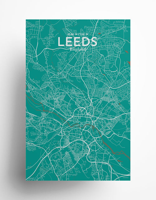 Load image into Gallery viewer, Leeds City Map Poster
