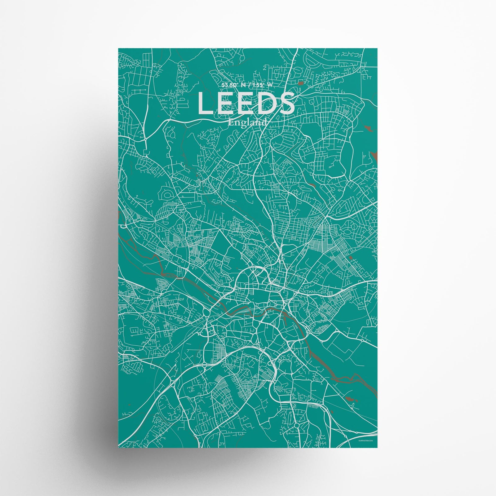 Leeds City Map Poster