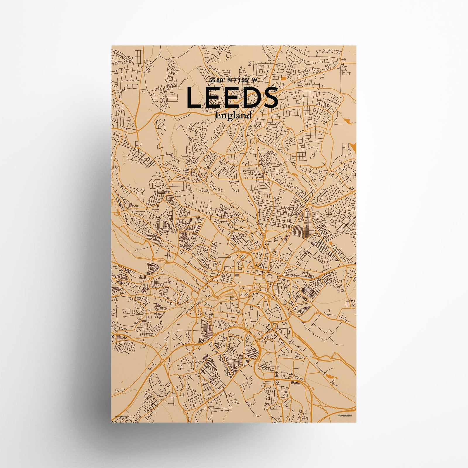 Leeds City Map Poster