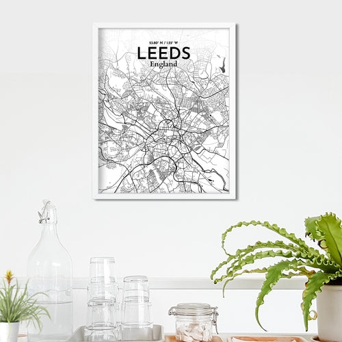 Leeds City Map Poster