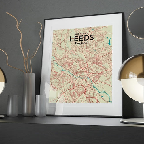 Leeds City Map Poster