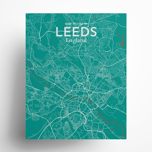 Leeds City Map Poster