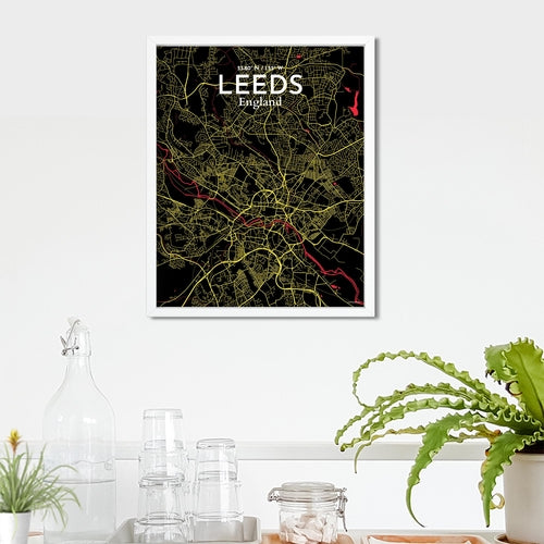 Leeds City Map Poster