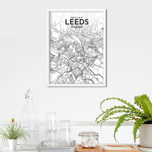 Leeds City Map Poster