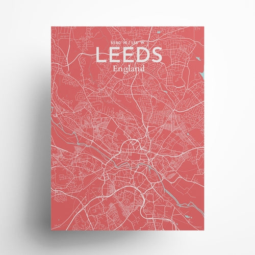 Leeds City Map Poster