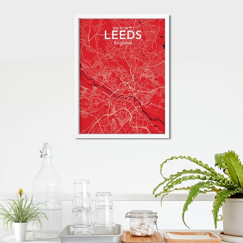 Leeds City Map Poster