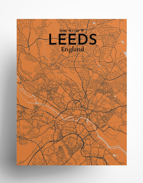 Load image into Gallery viewer, Leeds City Map Poster
