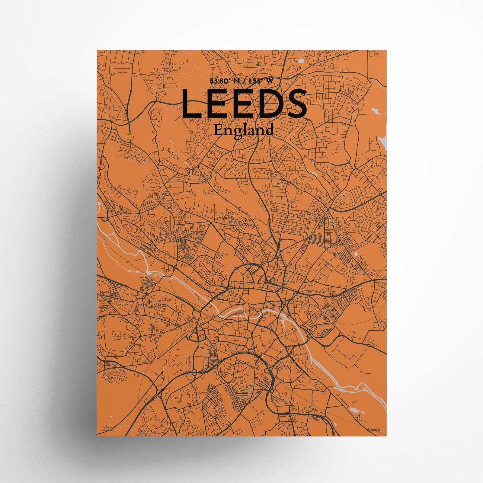 Leeds City Map Poster