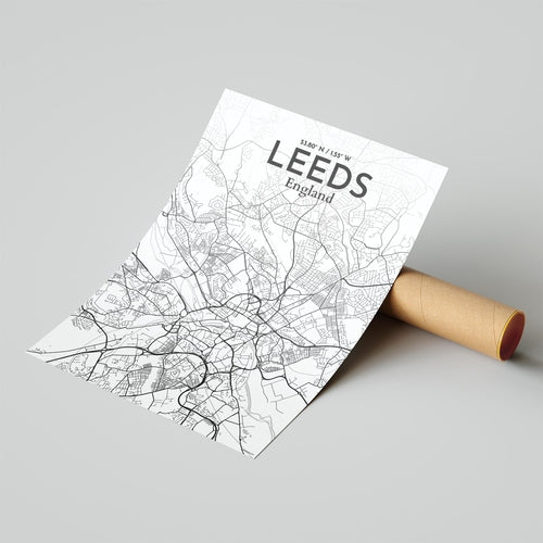 Leeds City Map Poster