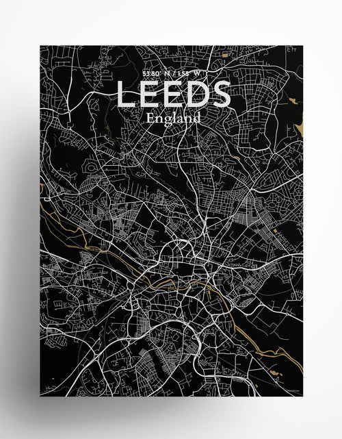 Load image into Gallery viewer, Leeds City Map Poster
