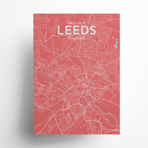 Leeds City Map Poster