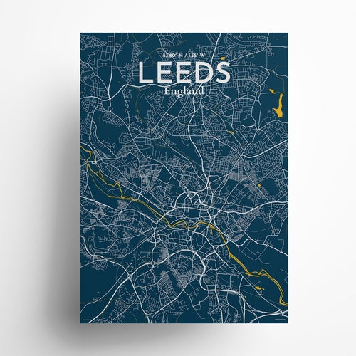 Leeds City Map Poster