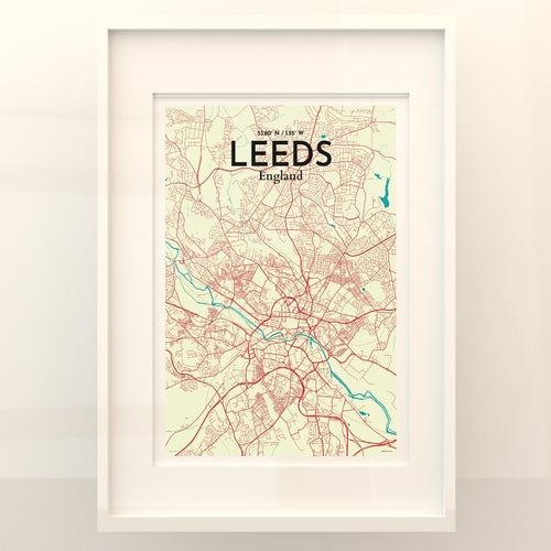 Leeds City Map Poster