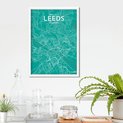 Leeds City Map Poster