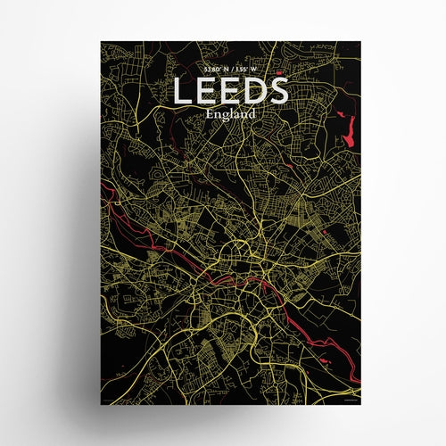 Leeds City Map Poster