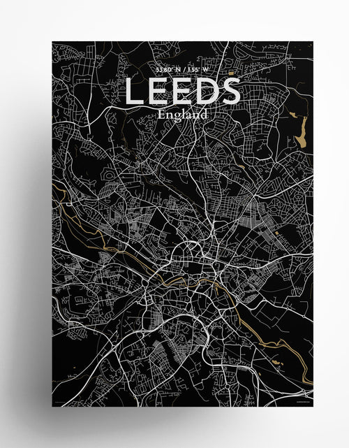 Load image into Gallery viewer, Leeds City Map Poster
