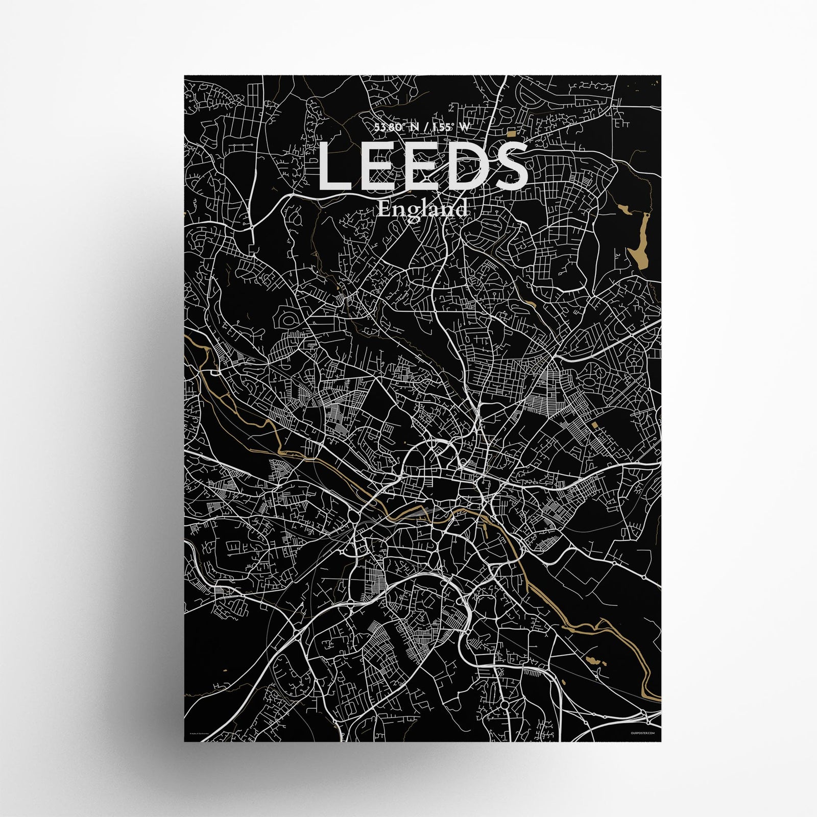 Leeds City Map Poster