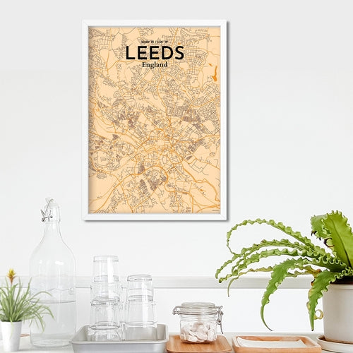 Leeds City Map Poster