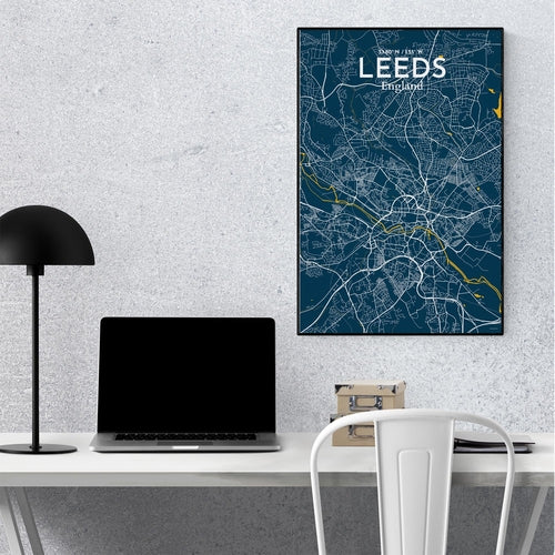 Load image into Gallery viewer, Leeds City Map Poster
