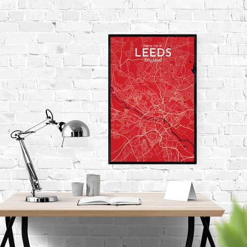 Leeds City Map Poster