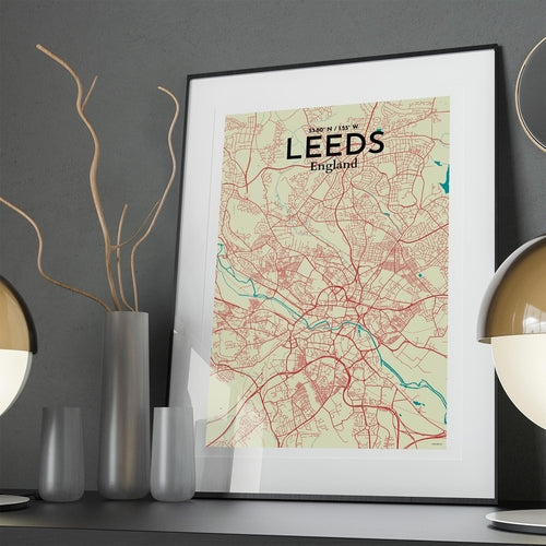 Leeds City Map Poster