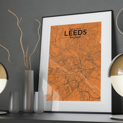 Leeds City Map Poster