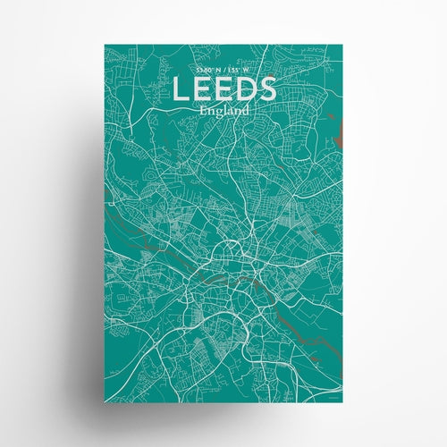 Leeds City Map Poster