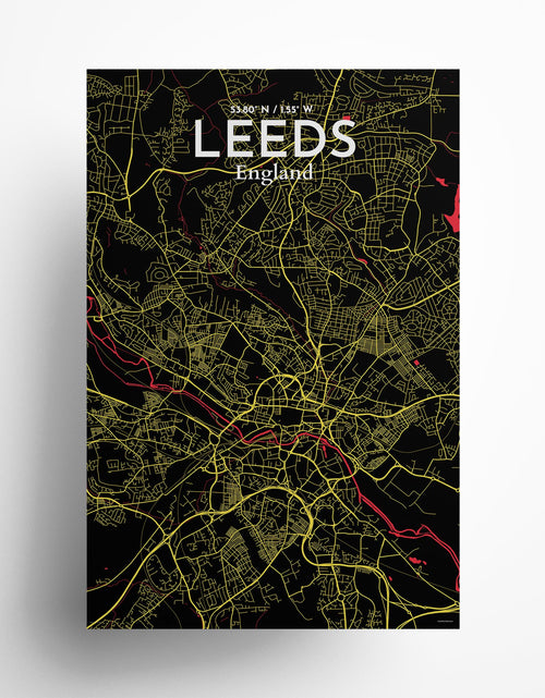 Load image into Gallery viewer, Leeds City Map Poster
