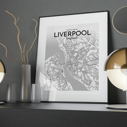 Liverpool City Map Poster