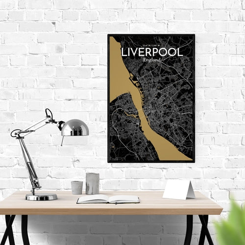 Liverpool City Map Poster