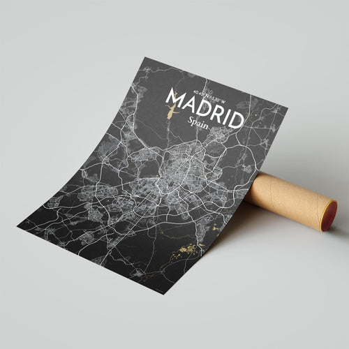 Load image into Gallery viewer, Madrid City Map Poster
