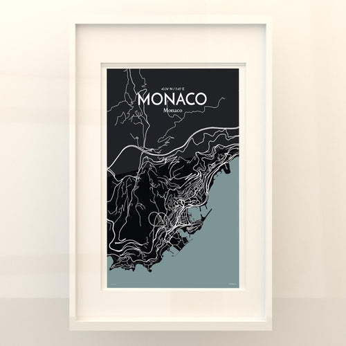 Monaco City Map Poster