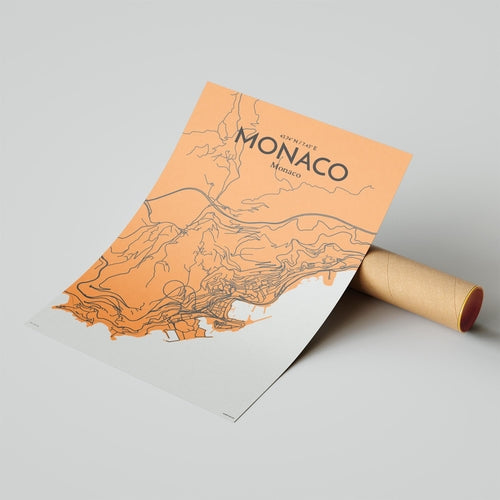 Monaco City Map Poster