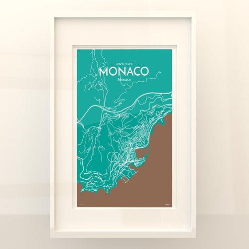 Monaco City Map Poster