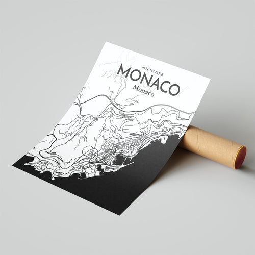 Monaco City Map Poster