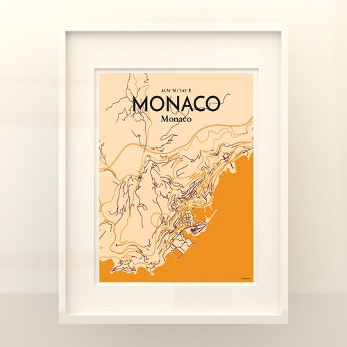 Monaco City Map Poster