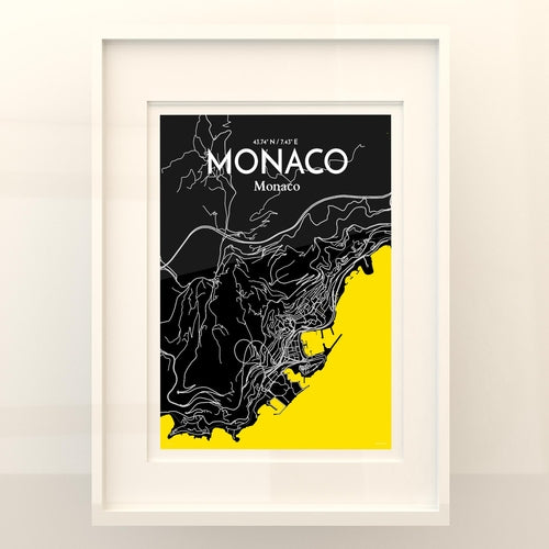 Monaco City Map Poster