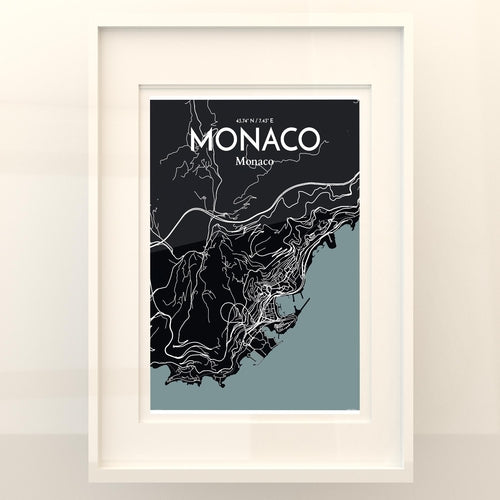 Monaco City Map Poster