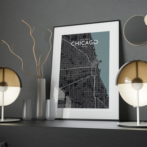 Chicago City Map Poster