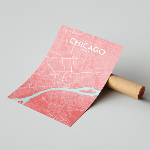 Chicago City Map Poster