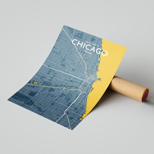 Load image into Gallery viewer, Chicago City Map Poster
