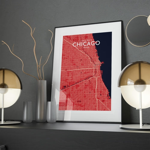 Chicago City Map Poster