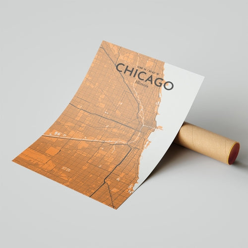 Load image into Gallery viewer, Chicago City Map Poster
