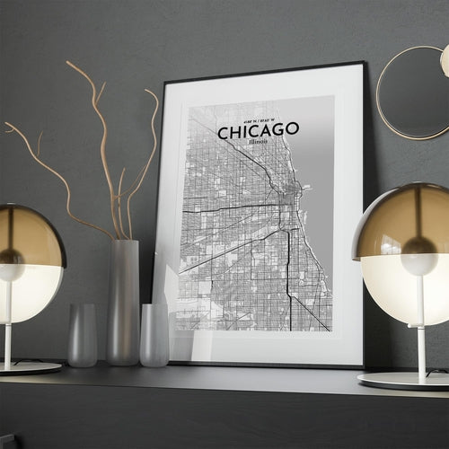 Chicago City Map Poster