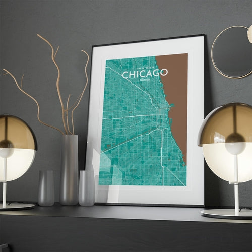 Chicago City Map Poster