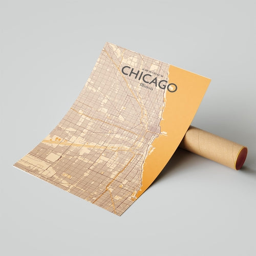 Load image into Gallery viewer, Chicago City Map Poster
