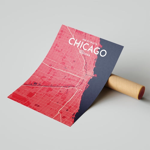 Load image into Gallery viewer, Chicago City Map Poster
